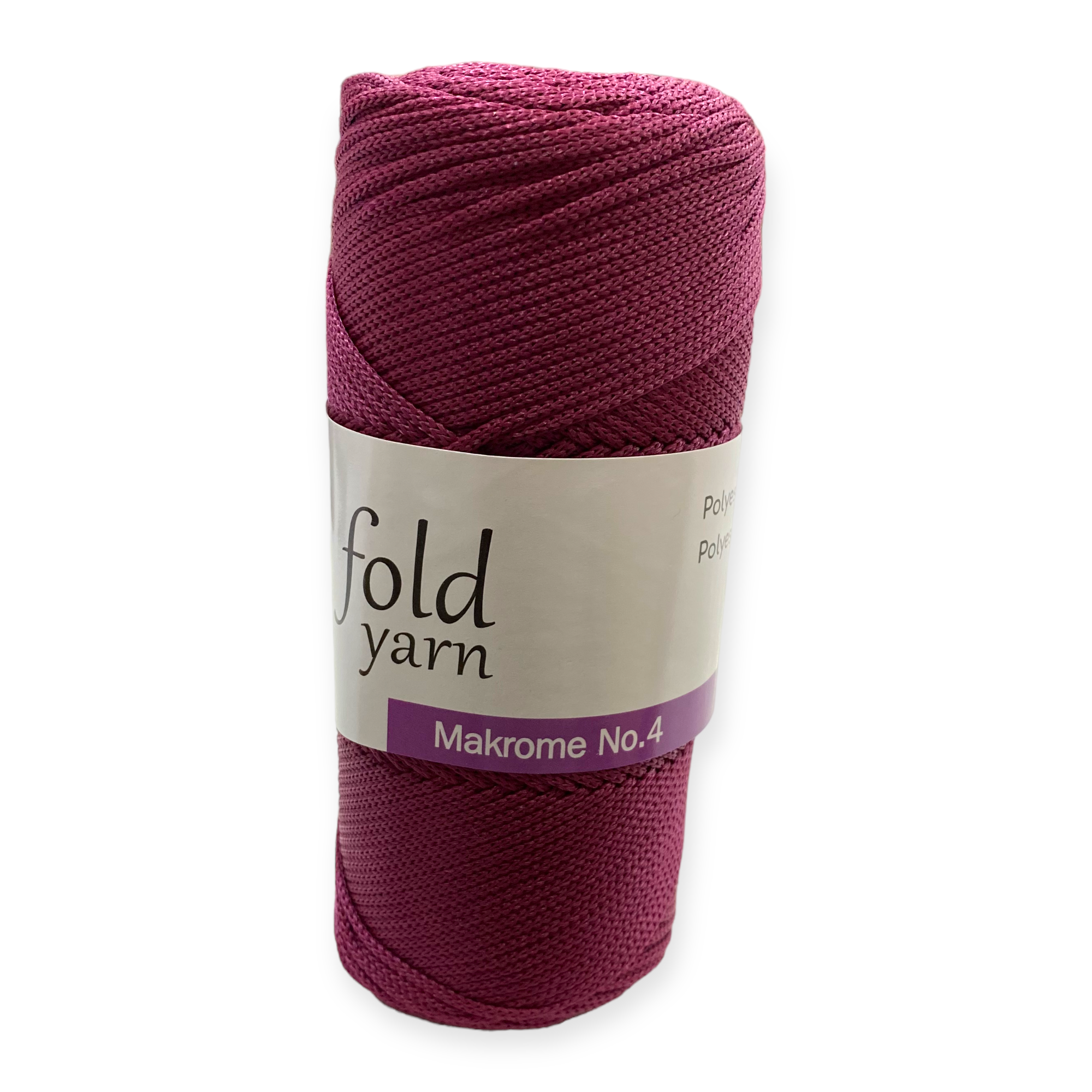 Fold Yarn, Polyester Makrome İpi No:4 Bordo