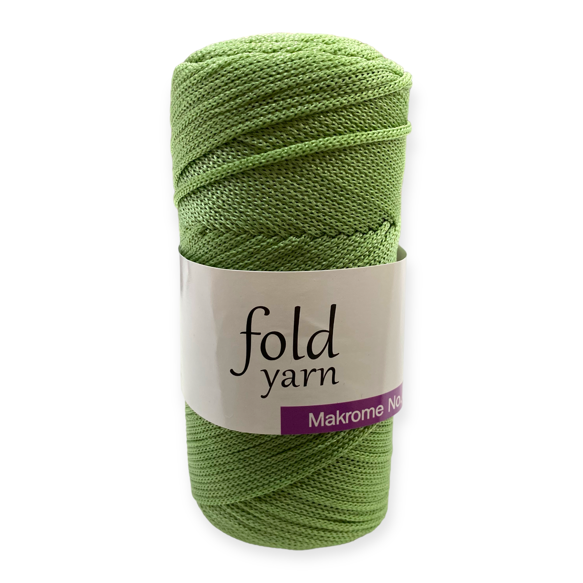 Fold Yarn, Polyester Makrome İpi No:4 Çimen Yeşili