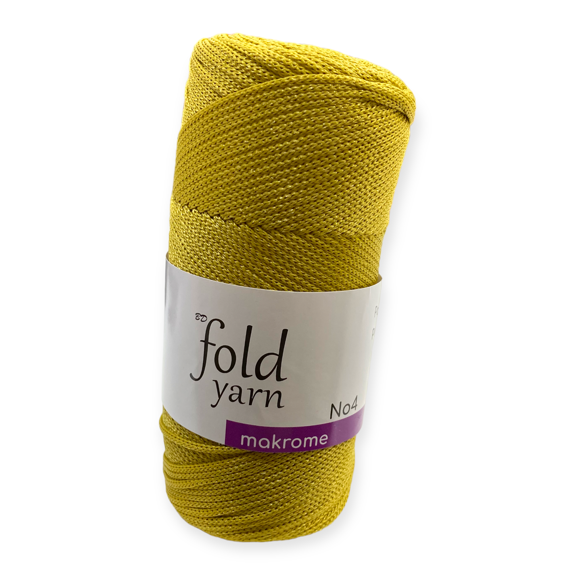 Fold Yarn, Polyester Makrome İpi No:4 Safran