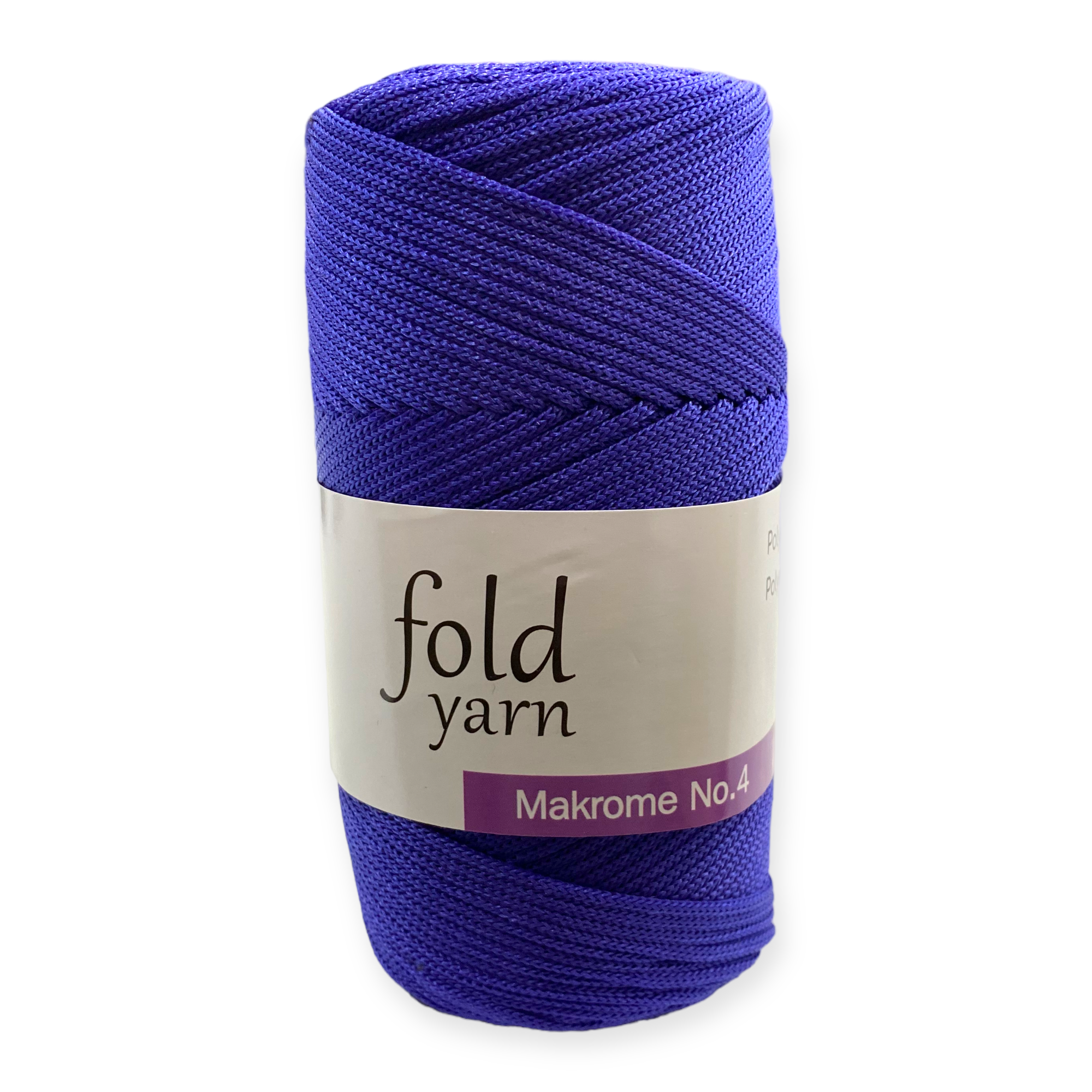 Fold Yarn, Polyester Makrome İpi No:4 Saks Mavi