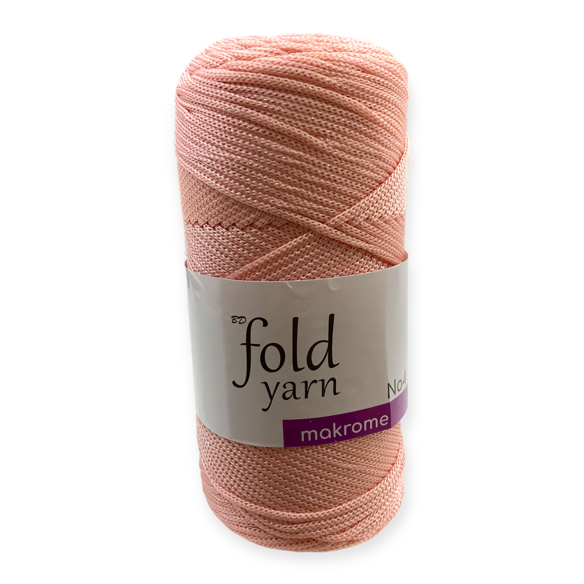 Fold Yarn, Polyester Makrome İpi No:4 Somon