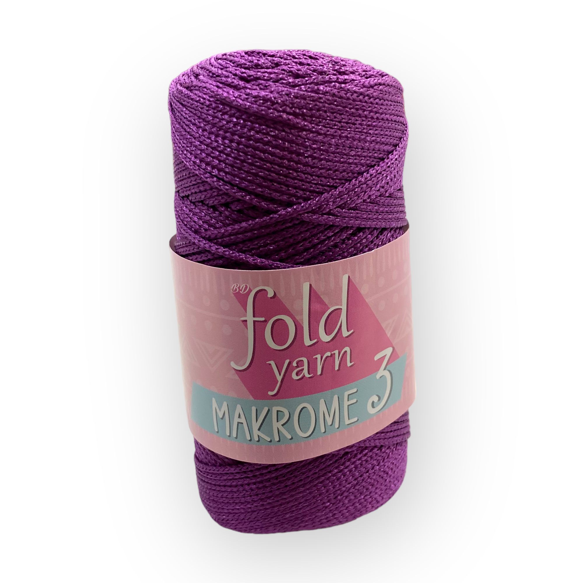 Fold Yarn, Polyester Makrome No:3 Koyu Mor