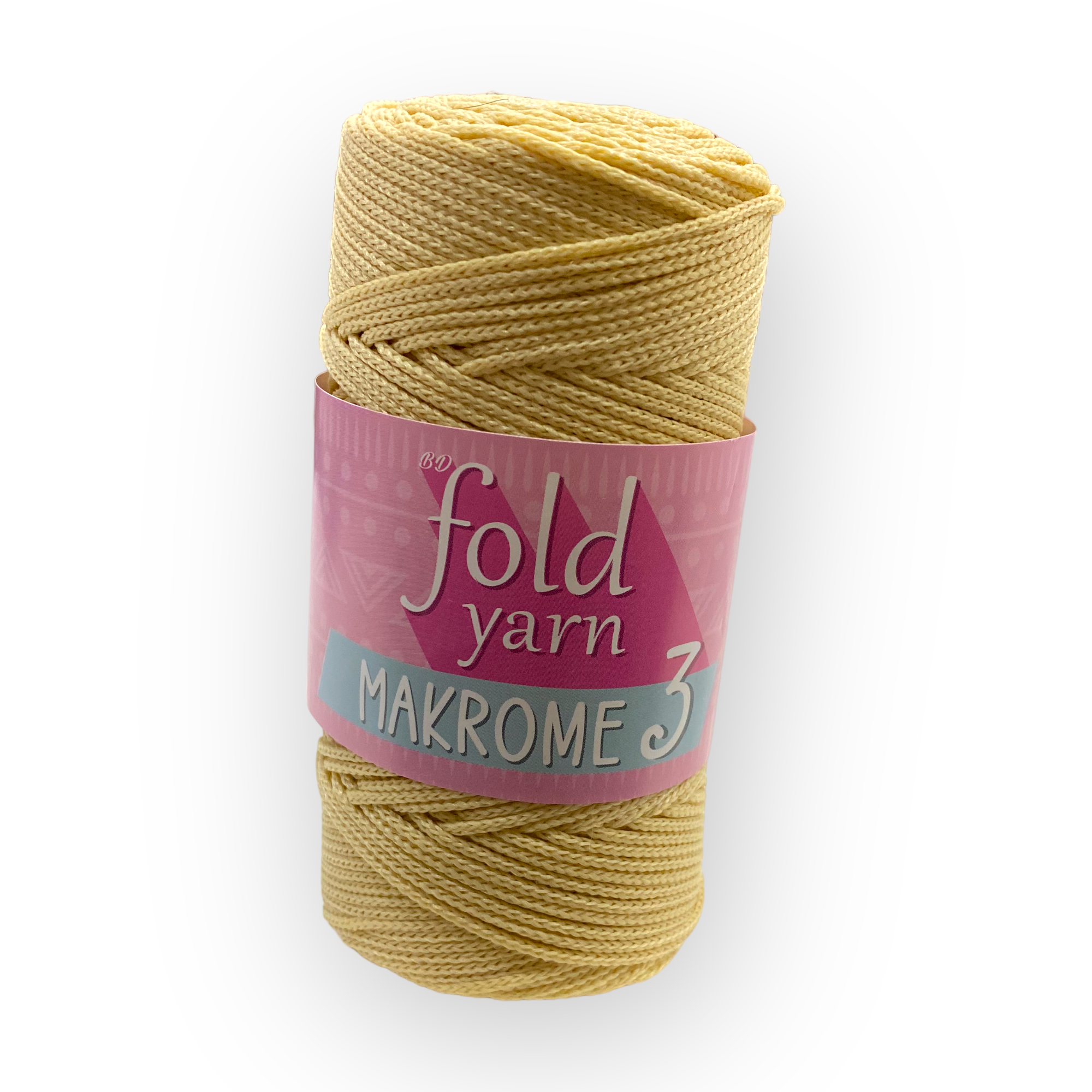 Fold Yarn, Polyester Makrome No:3 Limon