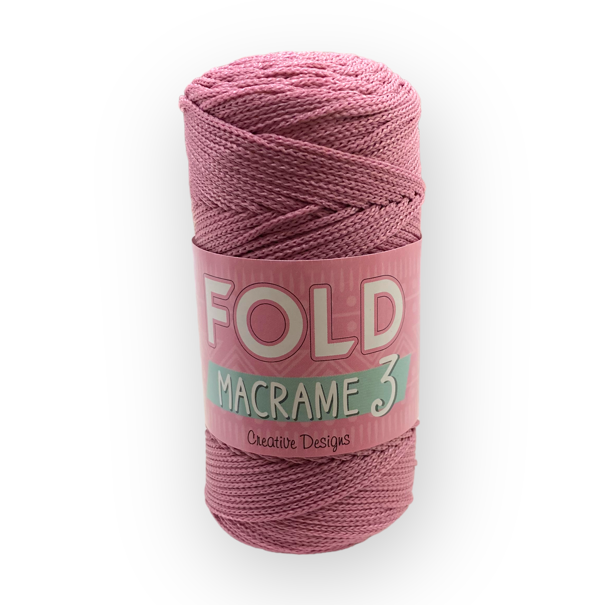 Fold Yarn, Polyester Makrome No:3 Pembe