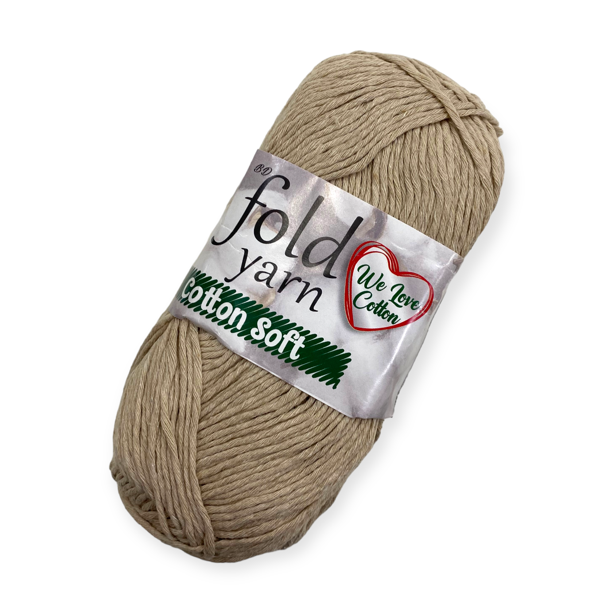 Fold Yarn Yetişkin, Bebe, Punch, Amigurumi İpi Bej
