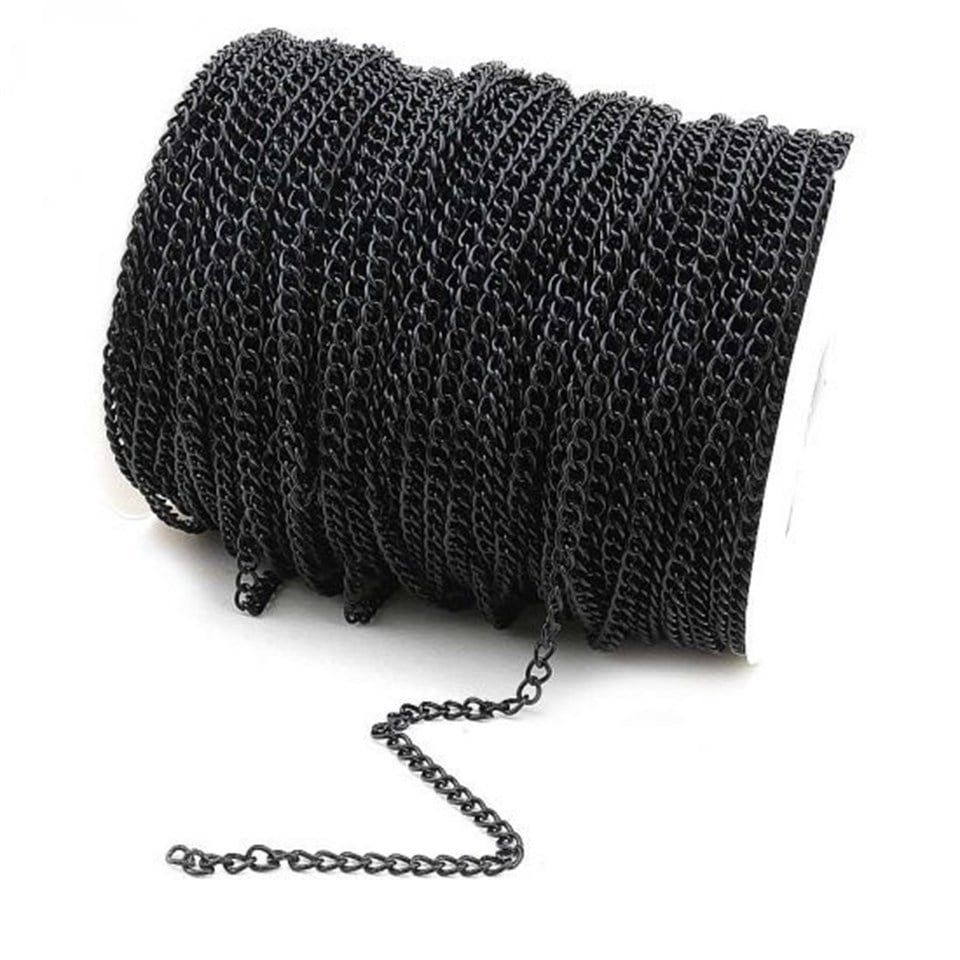 Free İnce Sac Siyah Zincir Model - 1 Metre