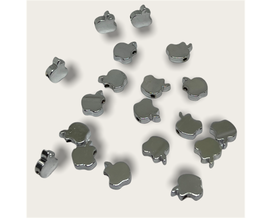 Gümüş Kaplama Apple Model - 2 Adet