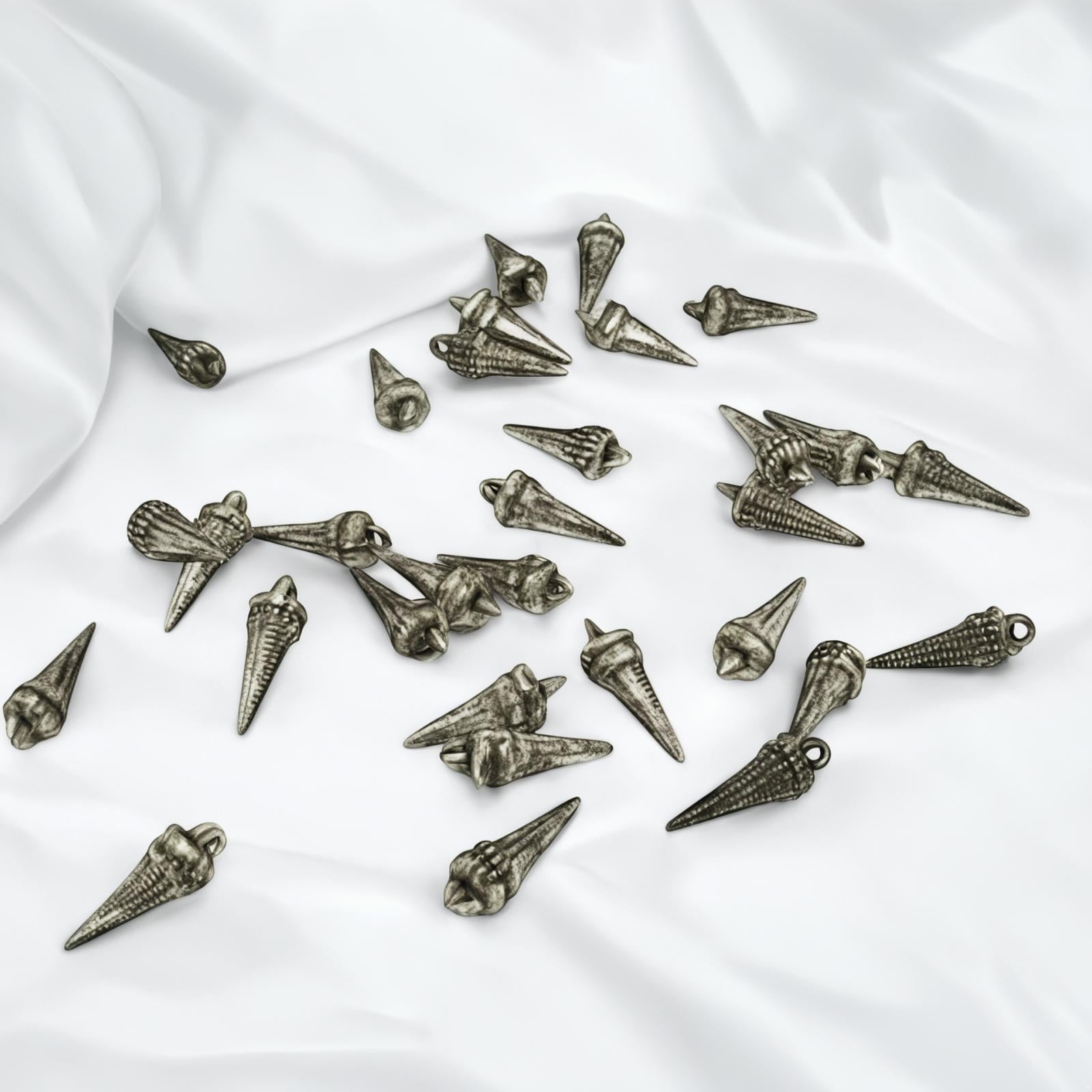 Gümüş Sivri Uç Modeller 10 ADET Paket - 02