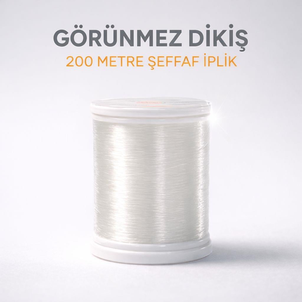 Gütermann Transparent Şeffaf Dikiş İpliği – 200 Metre