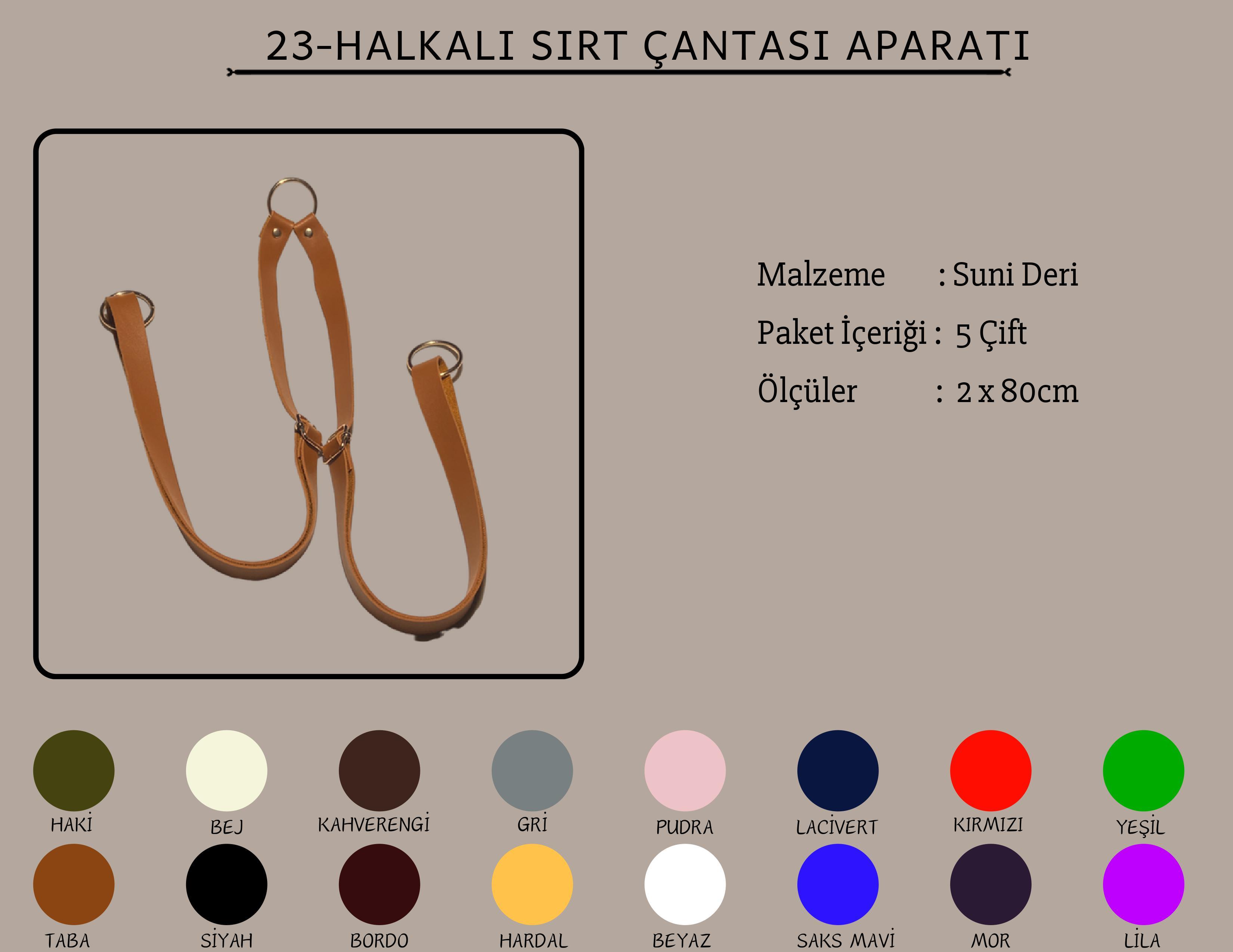 Halkalı Sırt Çantası Aparatı 2x80 CM