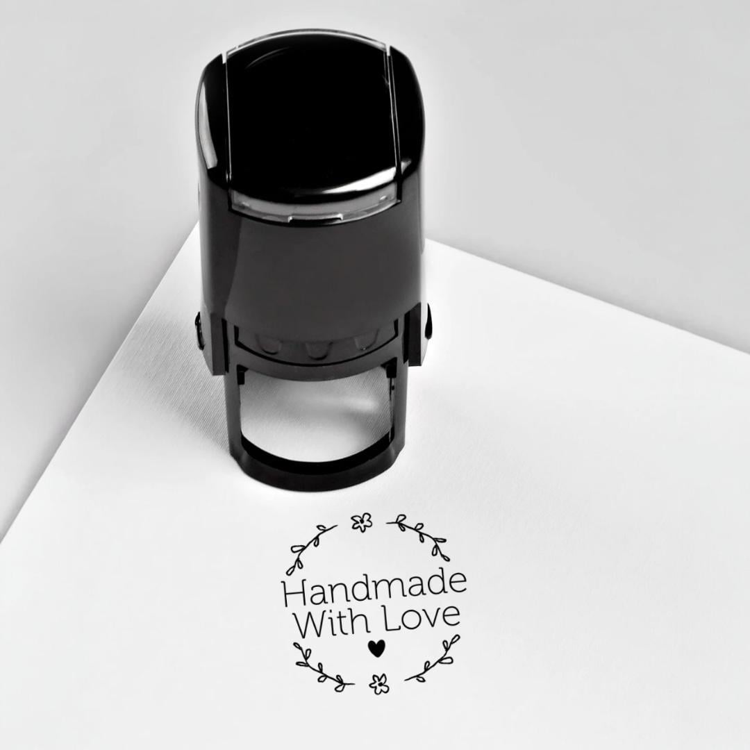 Handmade With Love Yazılı Kaşe / Mühür / Damga