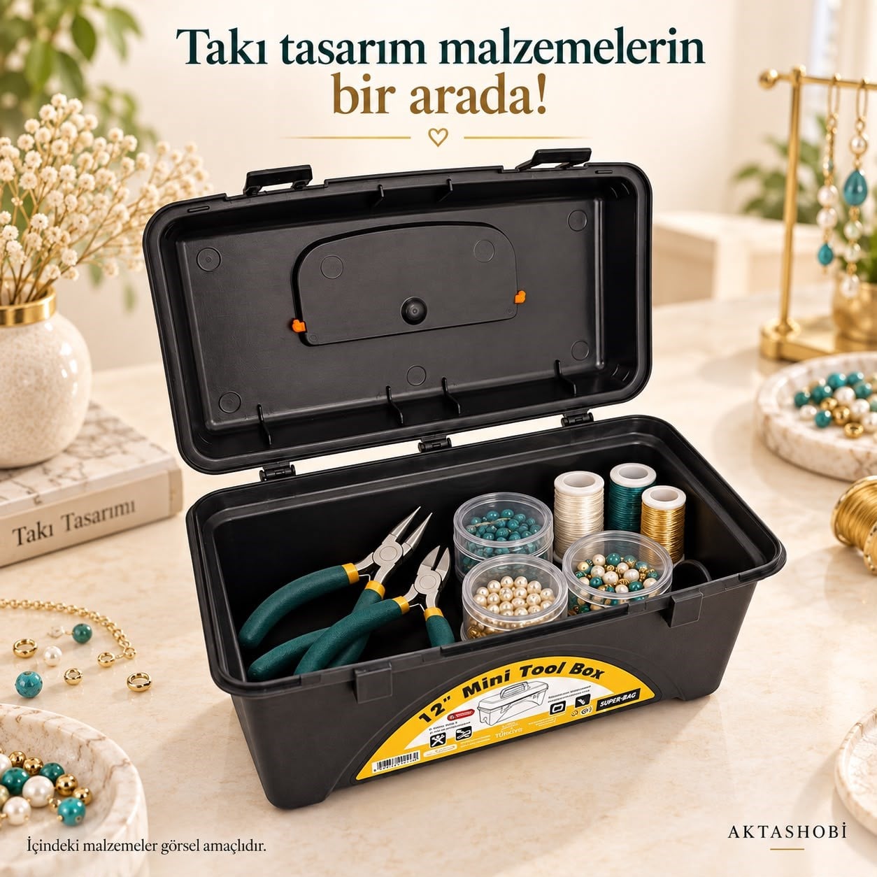 Hobi ve Takı Malzemesi Taşıma Çantası