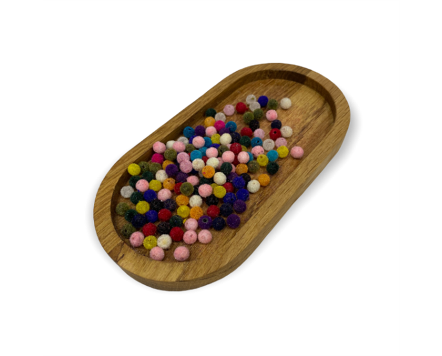 Kadife Boncuklar 6 MM / 10 Gram Paket - 18
