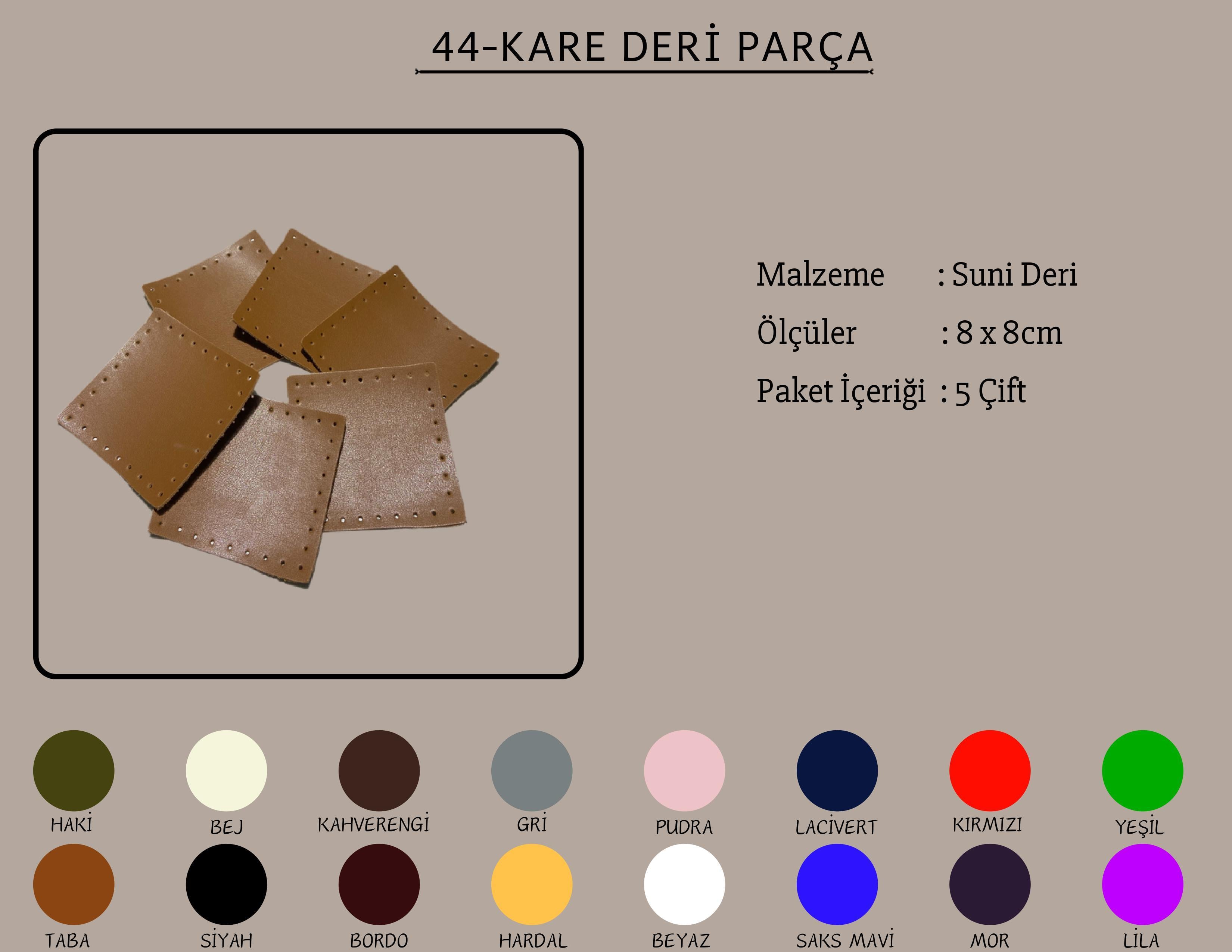 Kare Deri Parça 8x8 CM