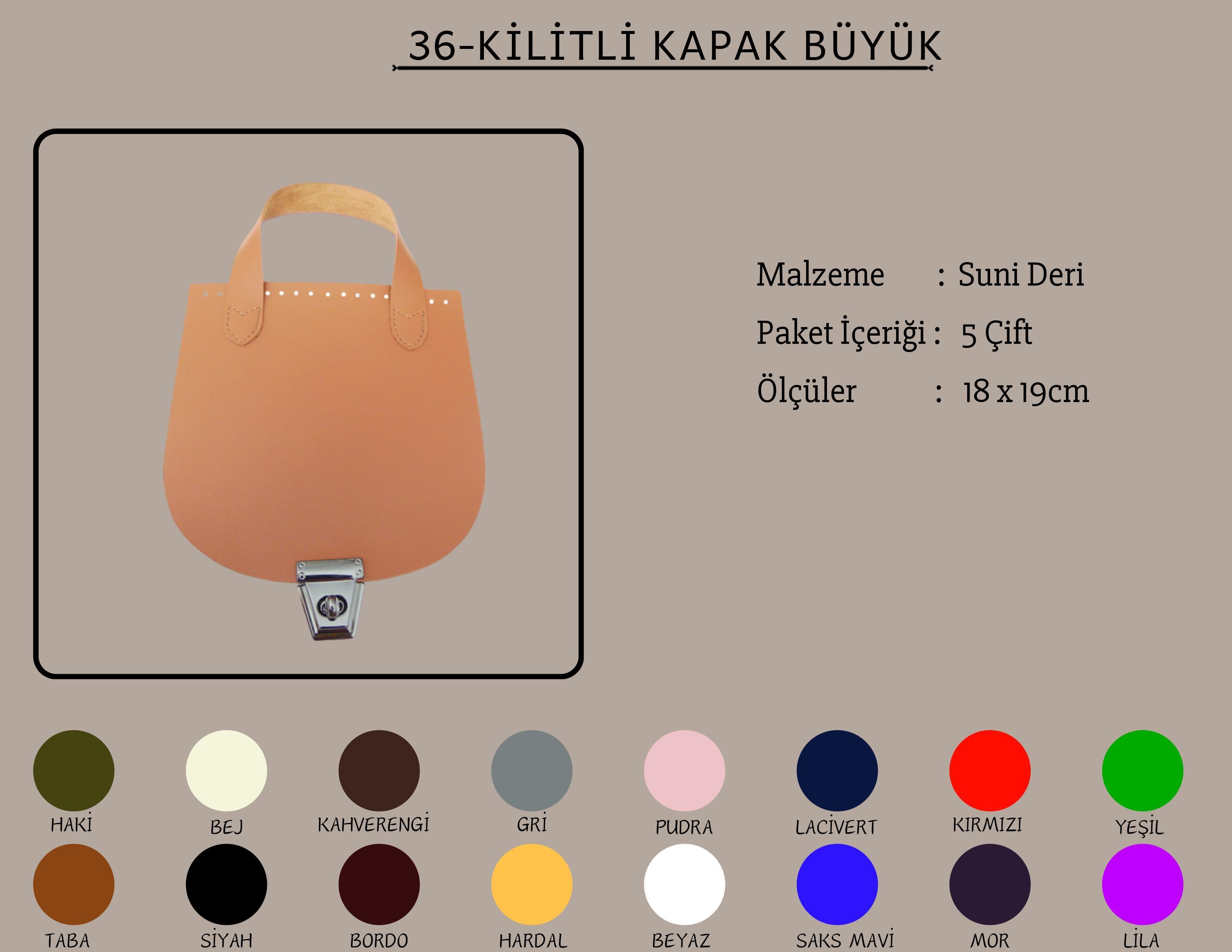 Kilitli Kapak Büyük 18x19 CM