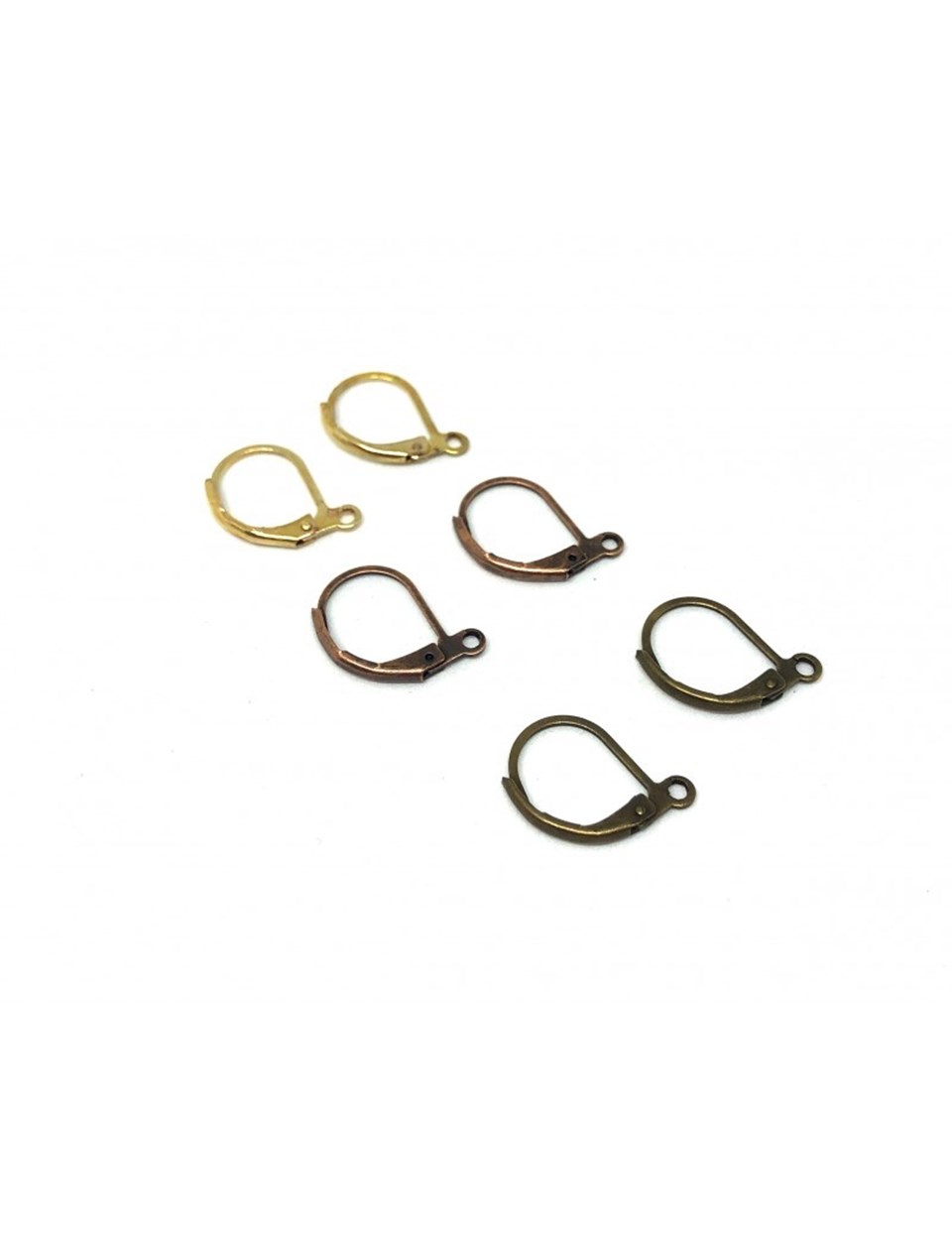 Kilitli Metal Küpe Klips Modeller / 5 ÇİFT Paket