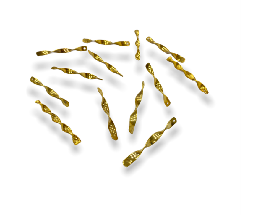 Kıvrık Delikli Gold Boru - 5 Adet 