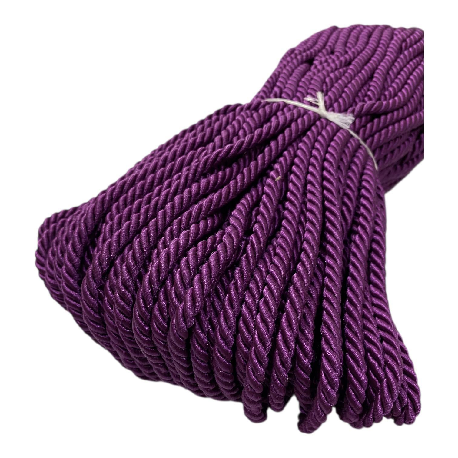 Kordon Halat İp 5 Metre Koyu Mor - 6 MM