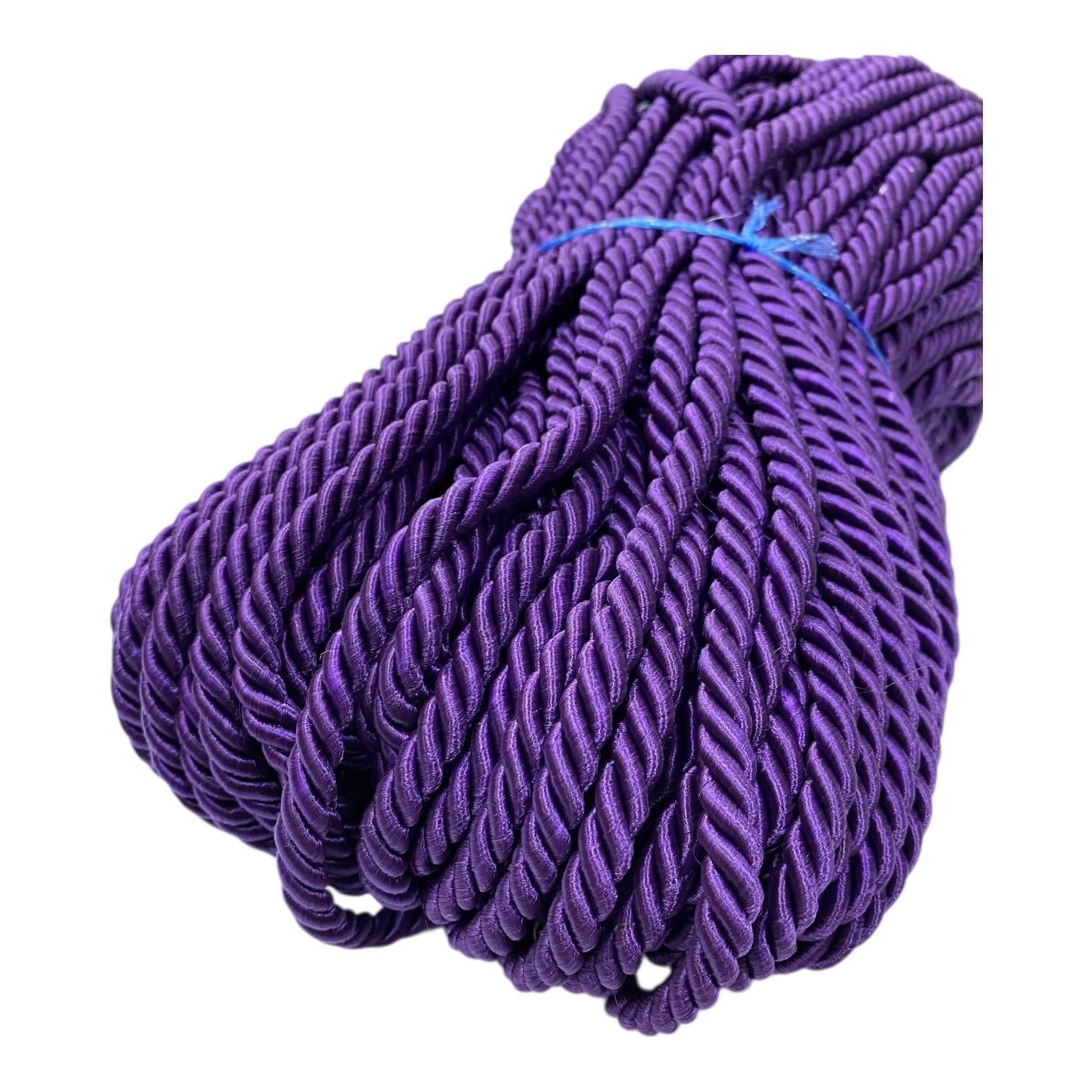 Kordon Halat İp 5 Metre Mor - 6 MM
