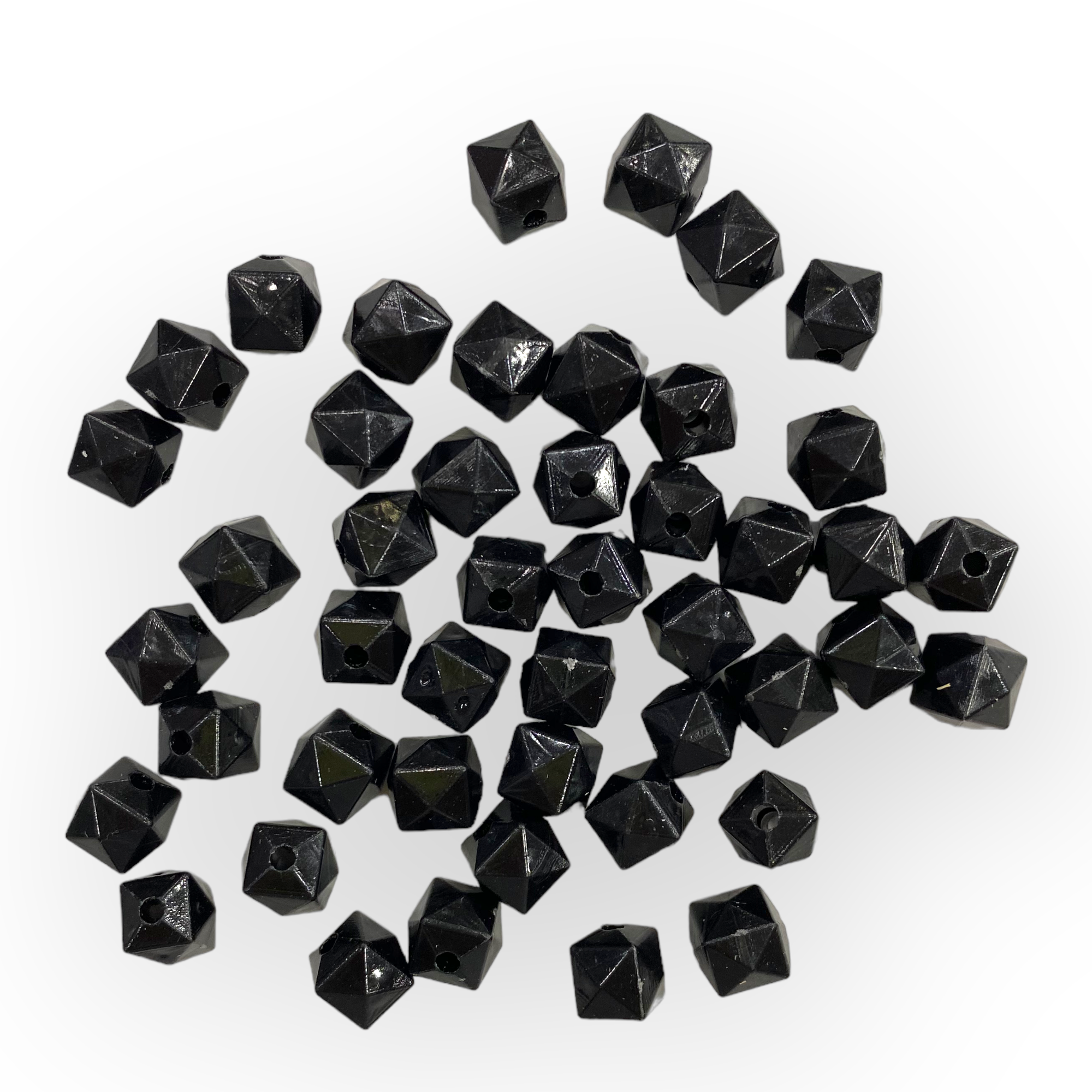 Köşeli Çanta Boncuğu Siyah 10 Gram