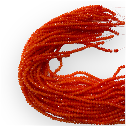 Kristal Boncuk, Turuncu 4 MM