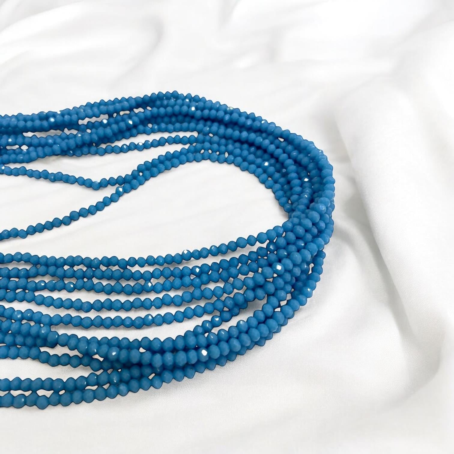 Kristal Dizi Cam Boncuk (2 mm) Jean