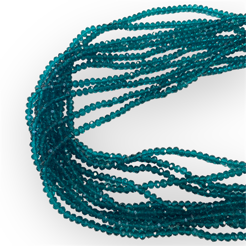 Kristal Dizi Cam Boncuk (4 mm) BlueJean Şeffaf