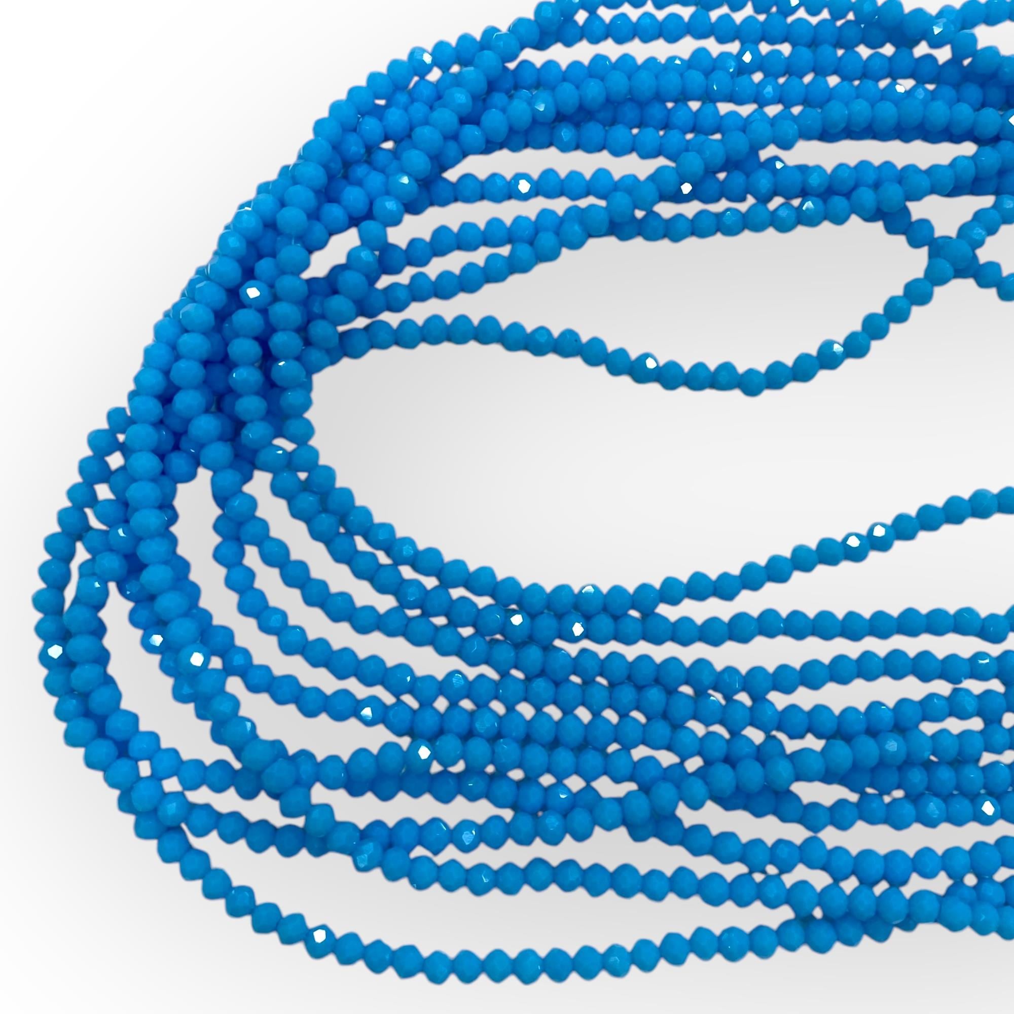 Kristal Dizi Cam Boncuk (4 mm) BlueJean