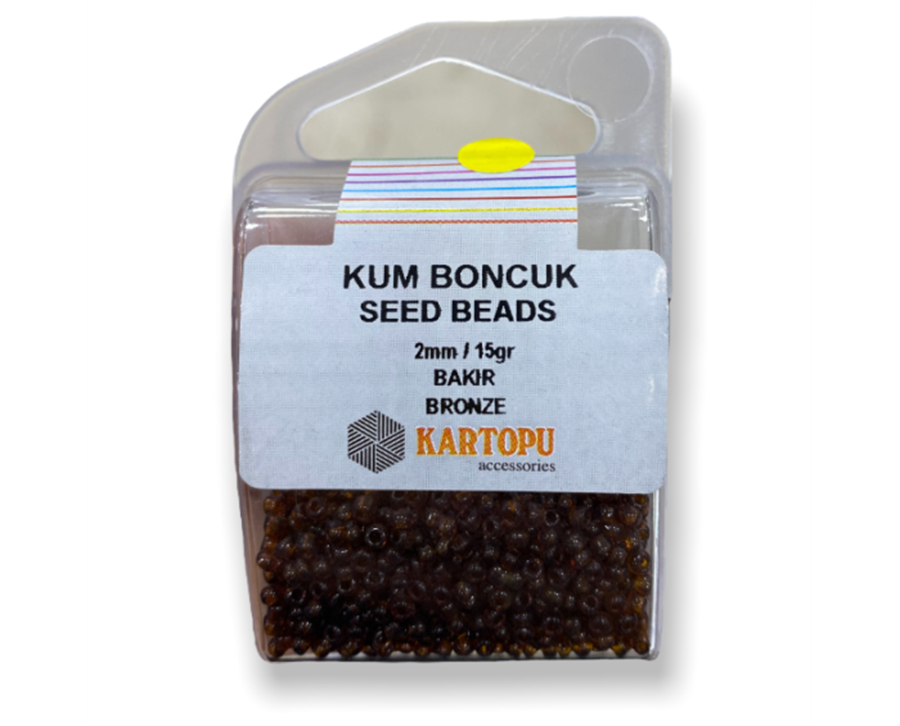 Kum Boncuk Seed Beads 15GR - Bakır