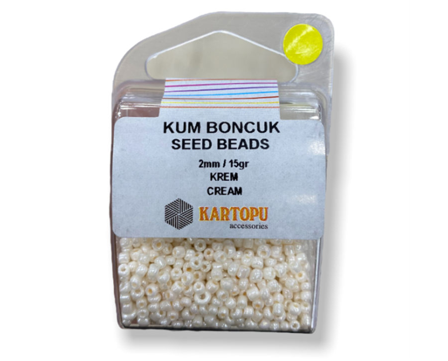 Kum Boncuk Seed Beads 15GR - Krem
