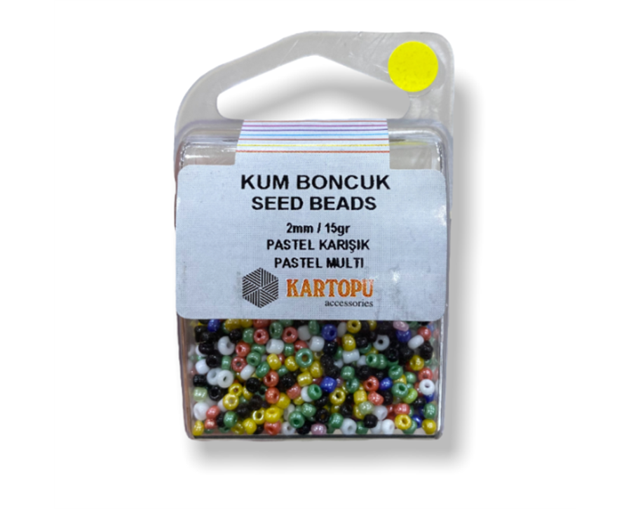 Kum Boncuk Seed Beads 15GR - Pastel Karışık