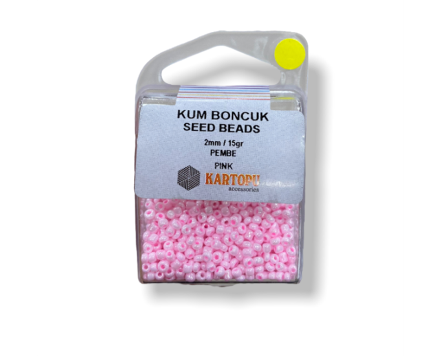 Kum Boncuk Seed Beads 15GR - Pembe