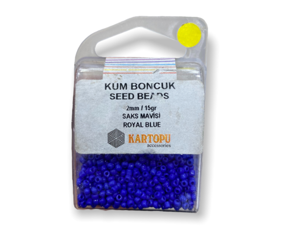 Kum Boncuk Seed Beads 15GR - Saks Mavisi