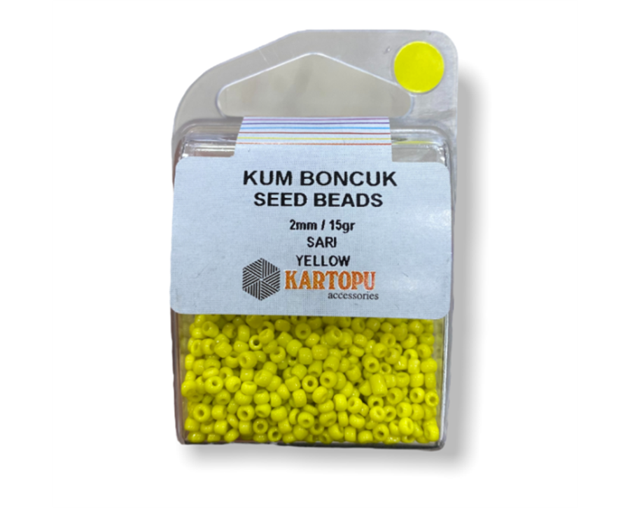 Kum Boncuk Seed Beads 15GR - Sarı