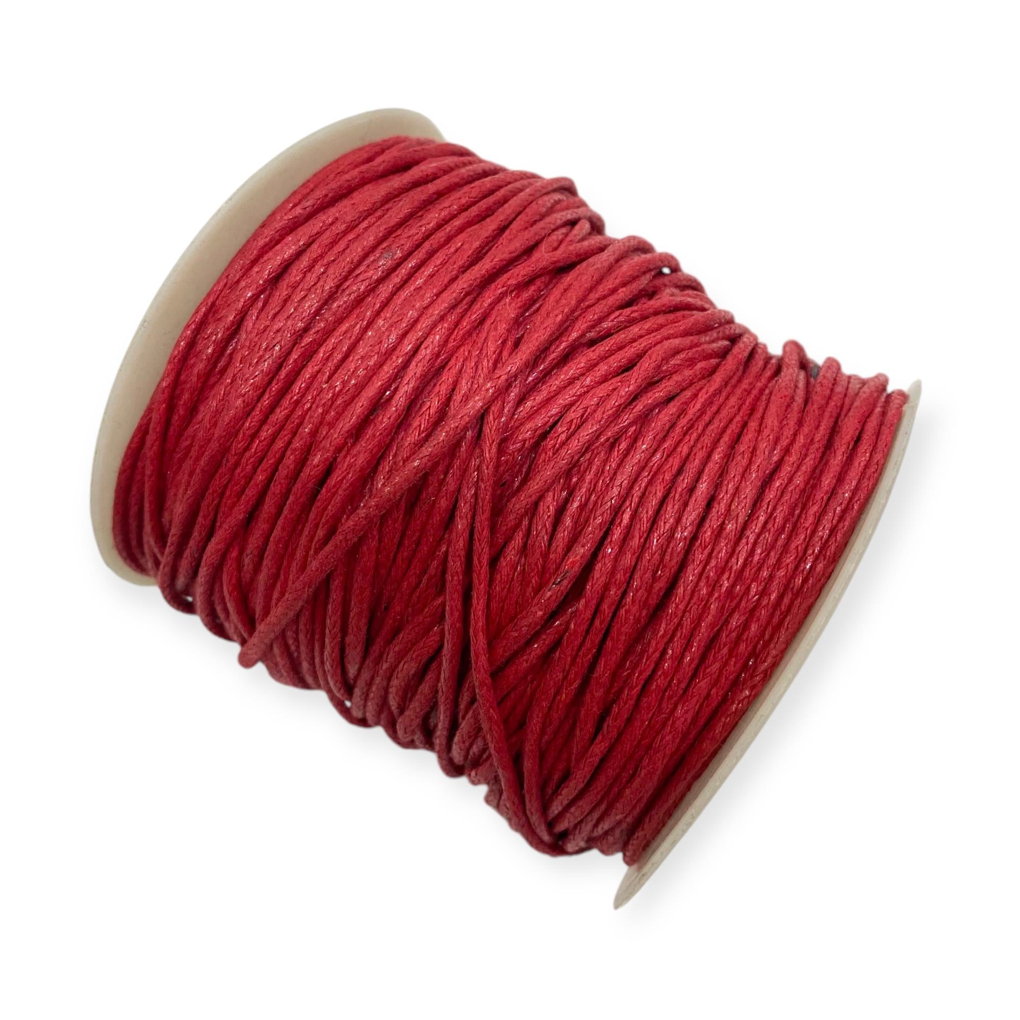 Makrome, Deri Görünümlü 1.5 MM Kore İp Kırmızı