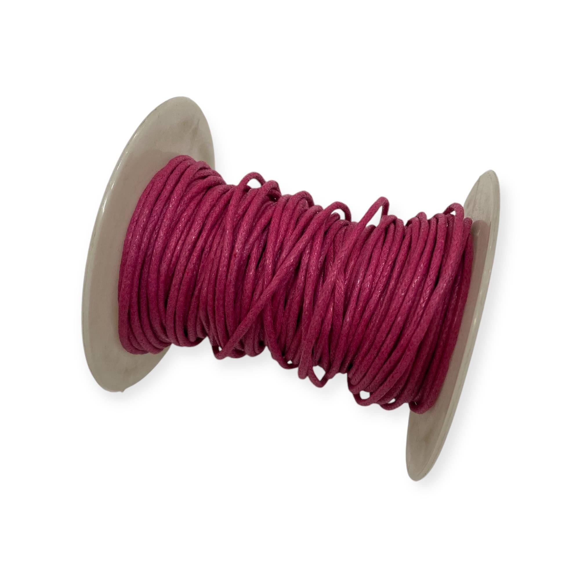 Makrome, Deri Görünümlü 1.5 MM Kore İp Fuşya