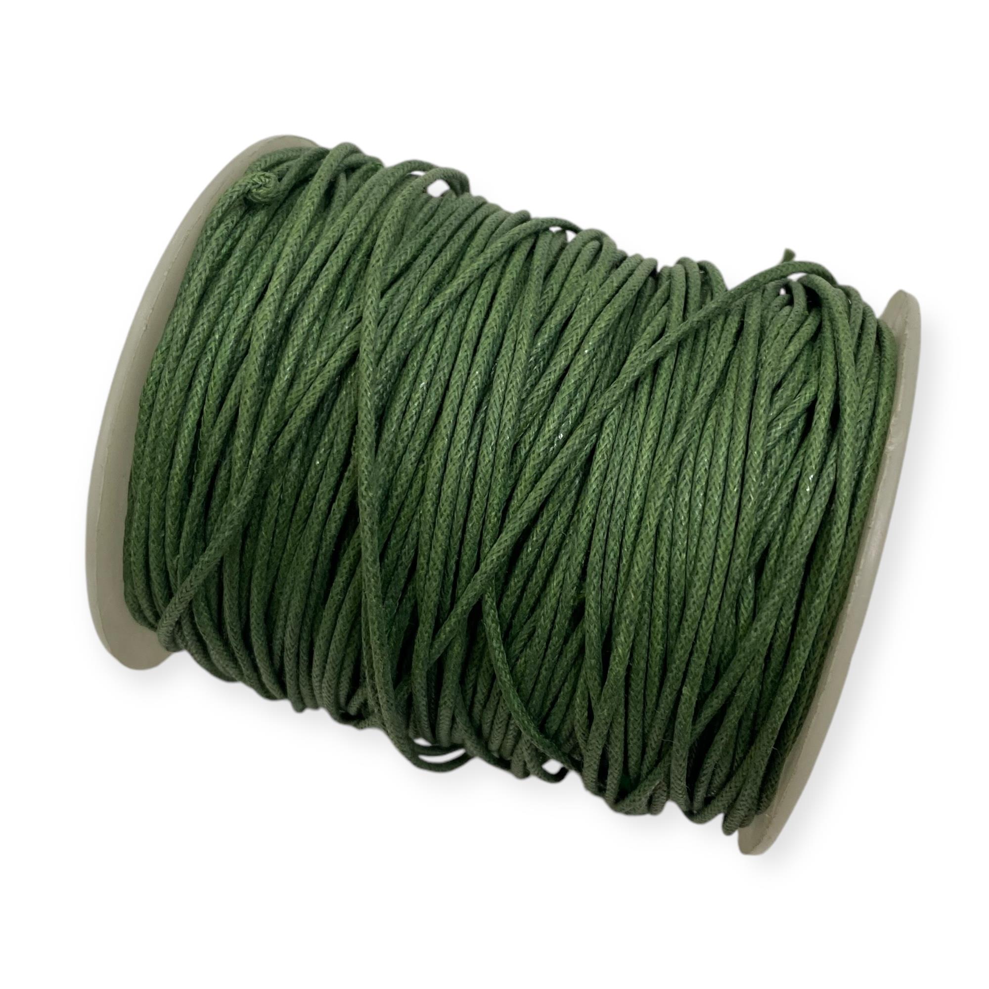 Makrome, Deri Görünümlü 1.5 MM Kore İp Koyu Yeşil