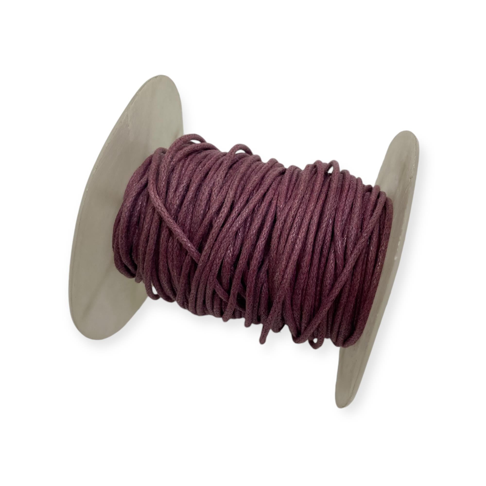 Makrome, Deri Görünümlü 1.5 MM Kore İp Mürdüm