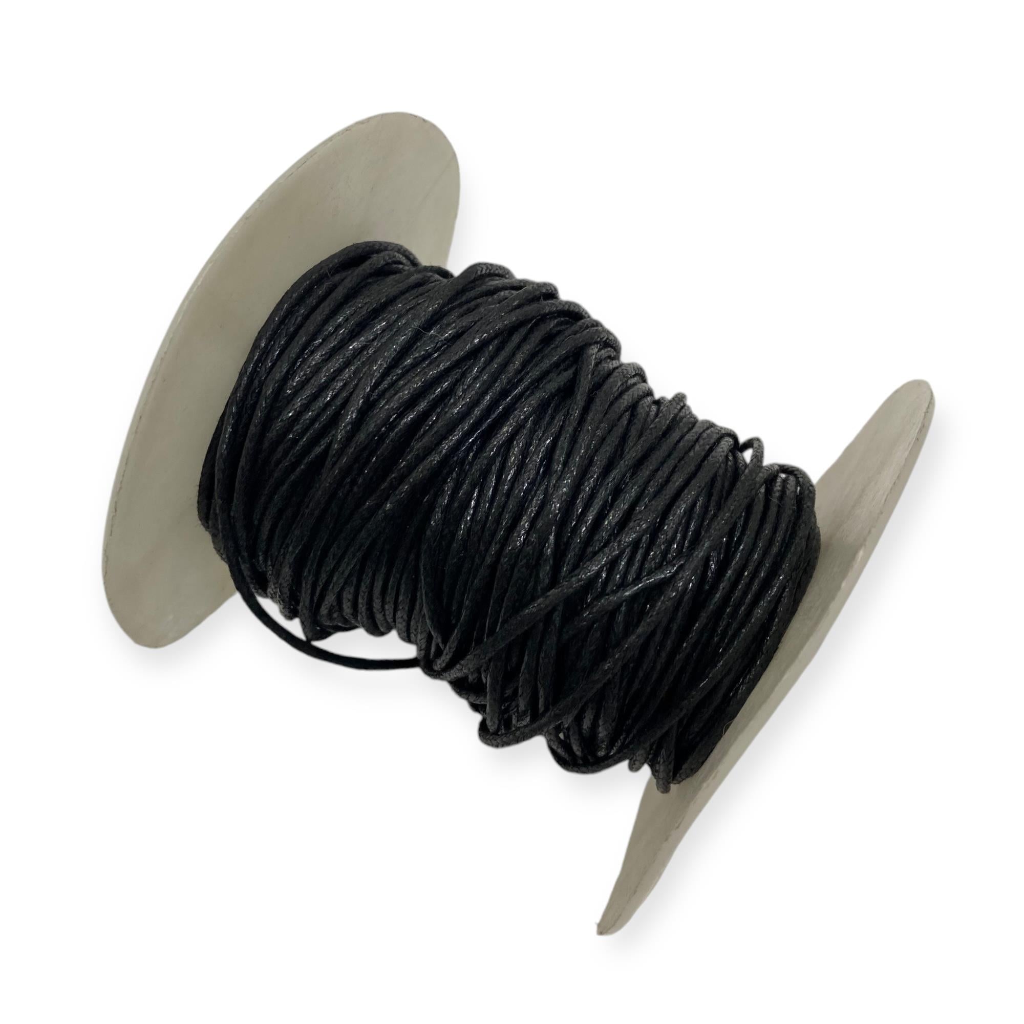 Makrome, Deri Görünümlü 1.5 MM Kore İp Siyah