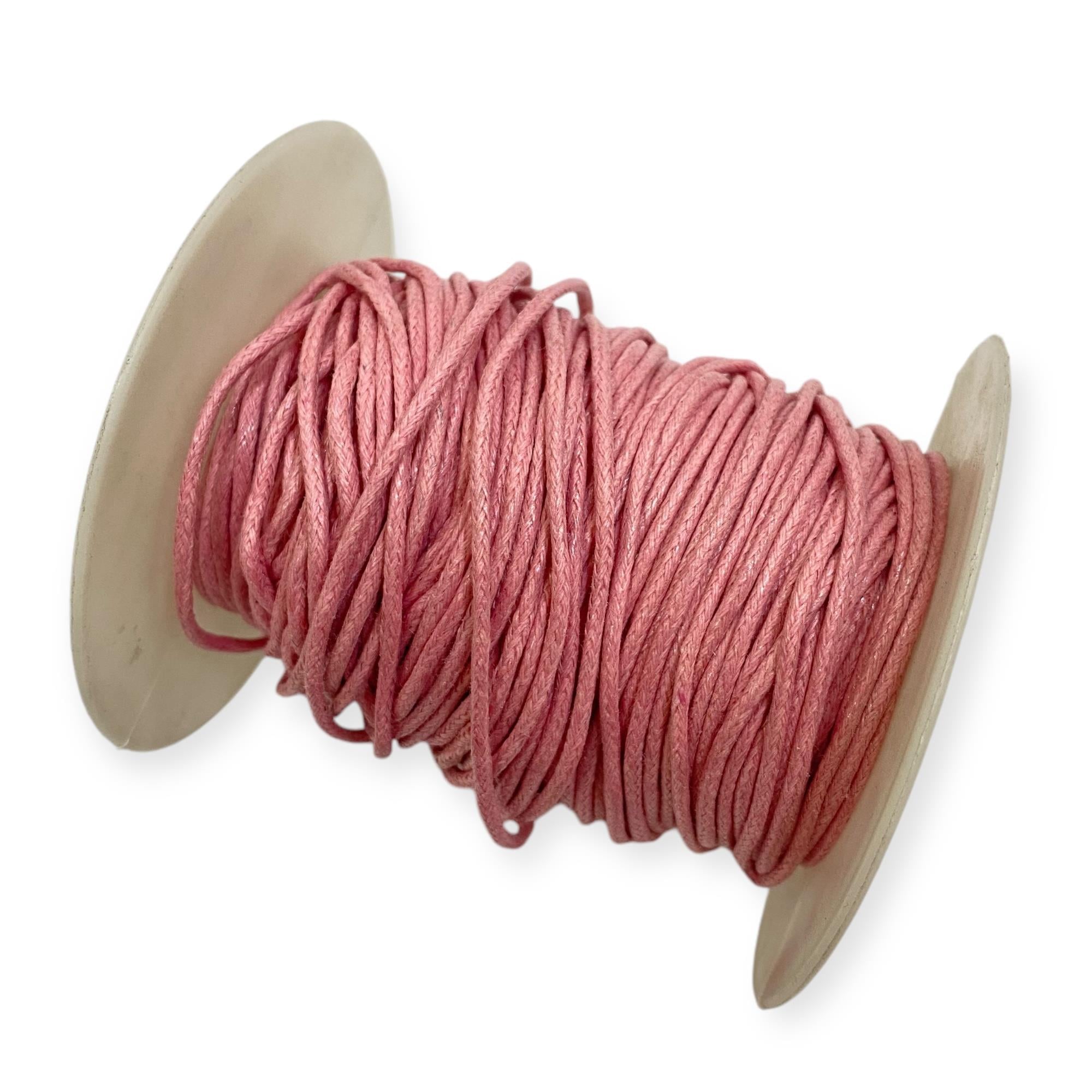 Makrome, Deri Görünümlü 1.5 MM Kore İp Pembe