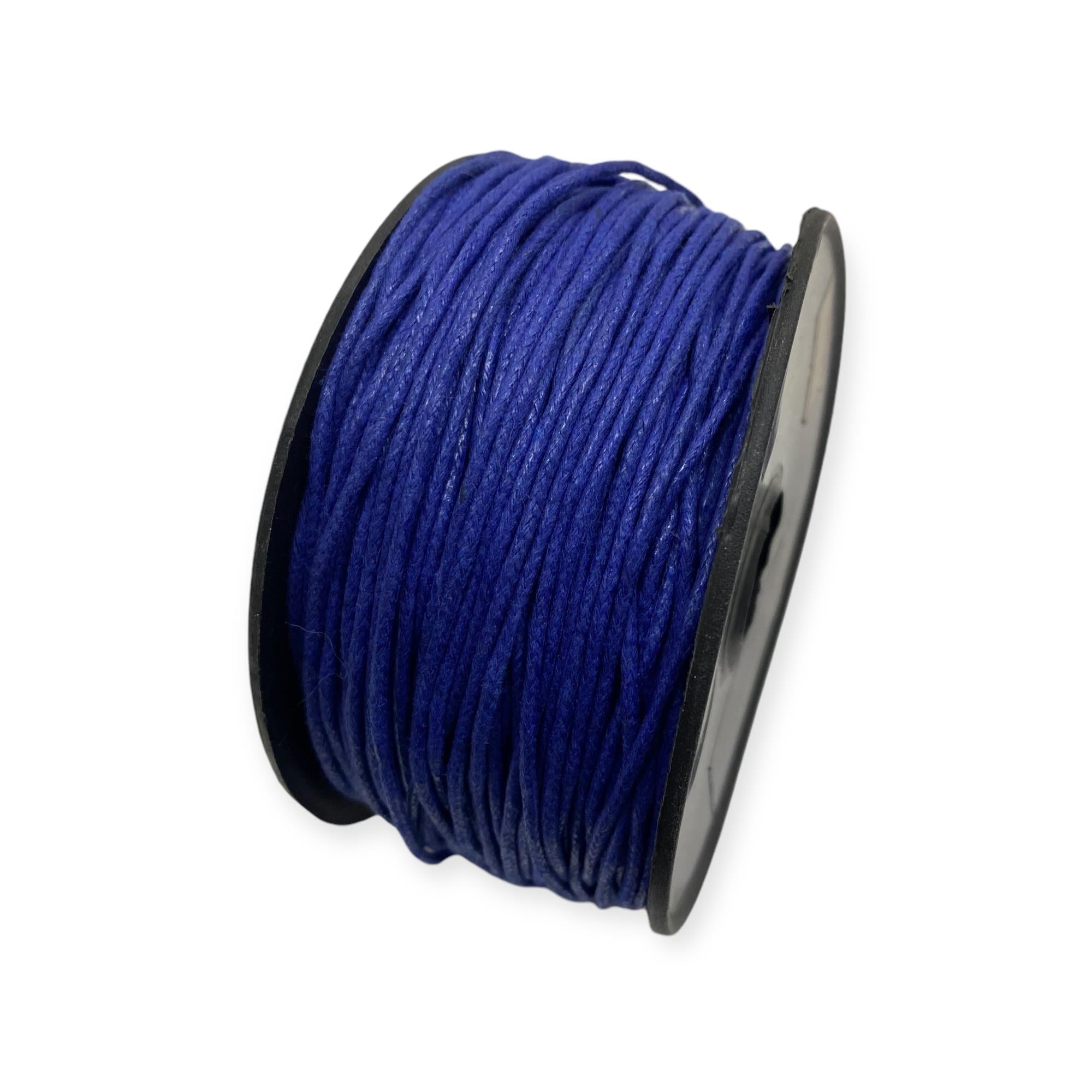 Makrome, Deri Görünümlü 1 MM Kore İp Saks Mavi