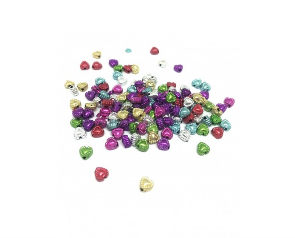 Metalize Renkli Boncuklar / 20 Gr Paket - 02