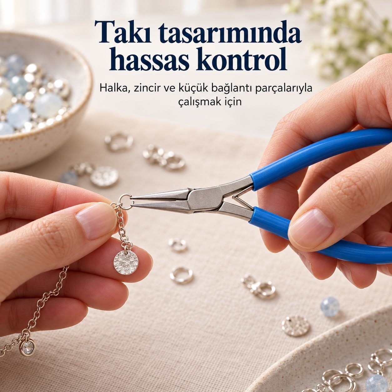 Mikro Düz Dişsiz Çelik Pense