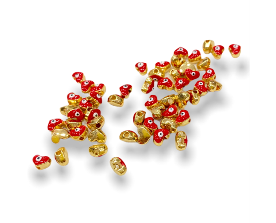 Mineli Minimal 24K Altın Kalp Ara Model 