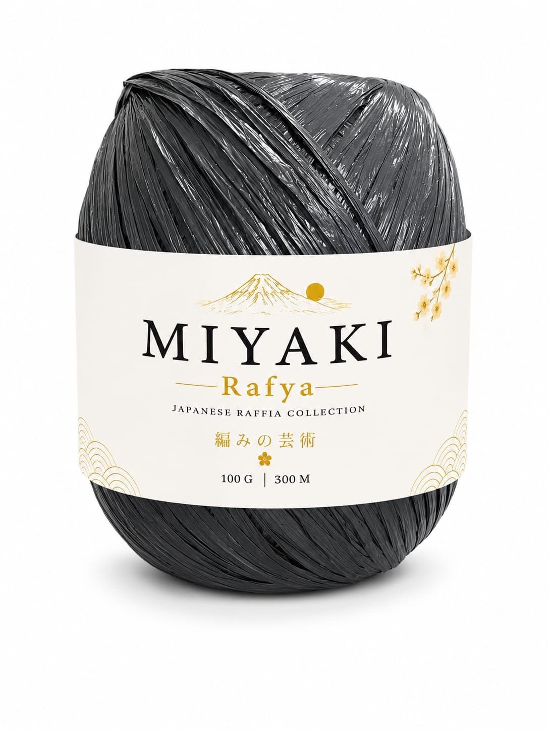 MIYAKI Rafya Büyük Boy 300 Metre Siyah