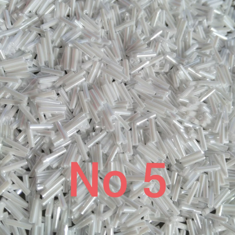Miyuki Boru Boncuk, Slender Bugle No:5 Sedefli Beyaz 3GR.