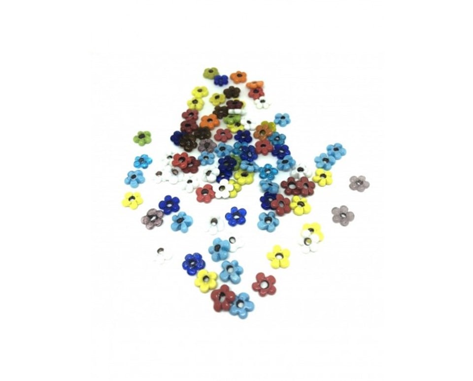 Murano El İşlemesi Çiçek Modeller 10 MM / 10 ADET Paket