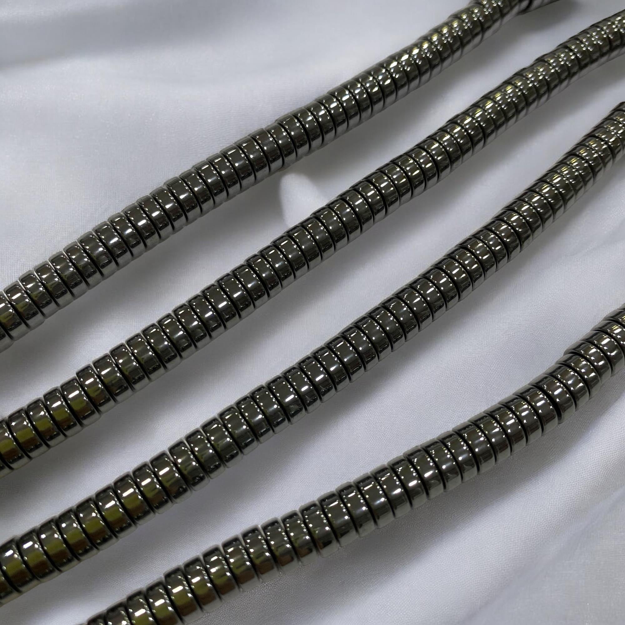 Mystic Ash Hematit Dizi Doğal Taş