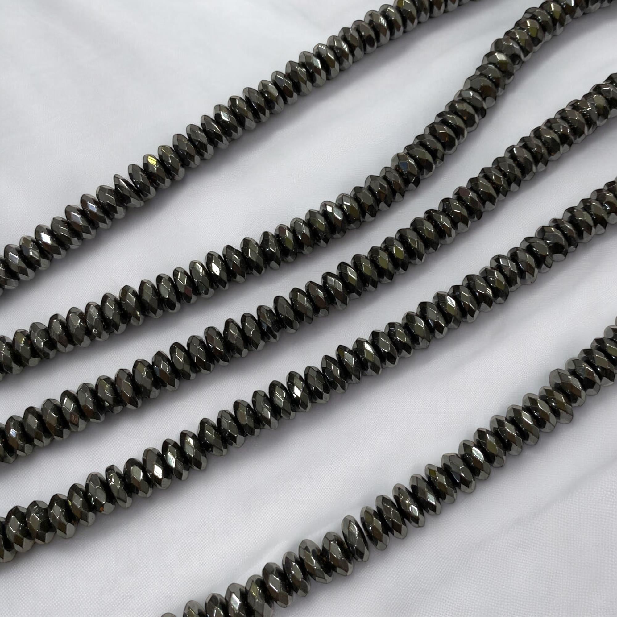 Nebula Kristal Kesim Hematit Dizi Doğal Taş