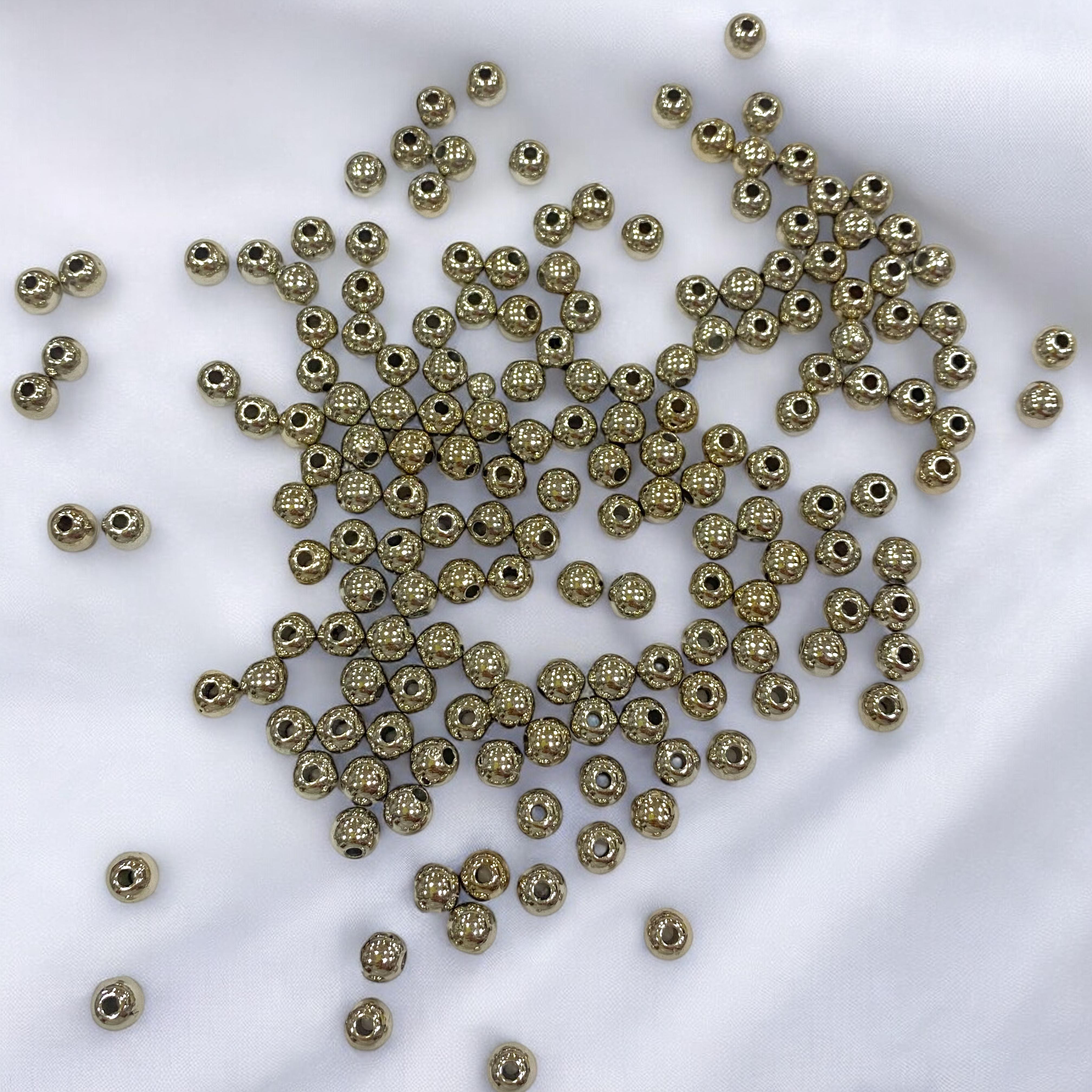 Nikel Bafon Boncuk Model 6 MM - 10 Gram Paket